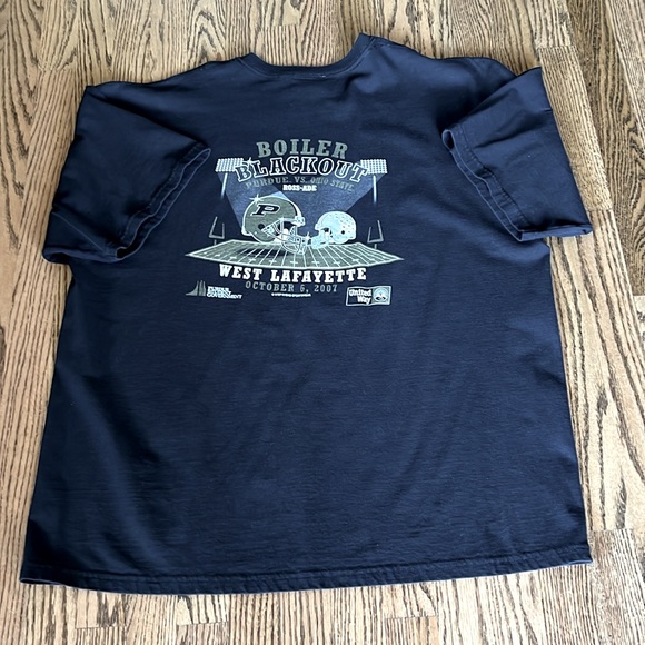 Purdue short sleeve black tee 2007. - Picture 2 of 4